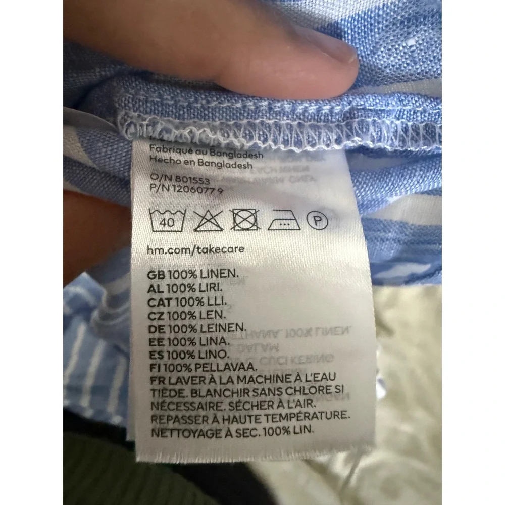 H&M 100% linen